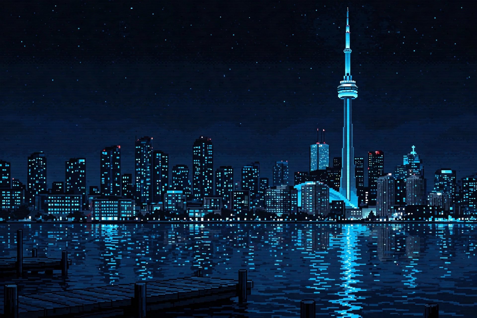 Toronto / After Dark — pixel art